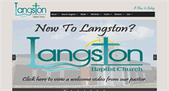 Desktop Screenshot of langstonbaptist.com