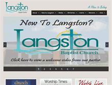 Tablet Screenshot of langstonbaptist.com